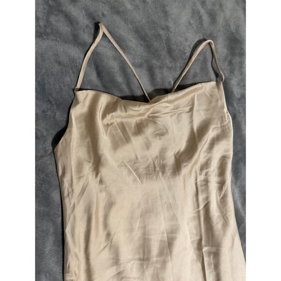NWOT Show Me Your MuMu Size Medium Tuscany Maxi Slip Dress Champagne Luxe Satin - Picture 8 of 10